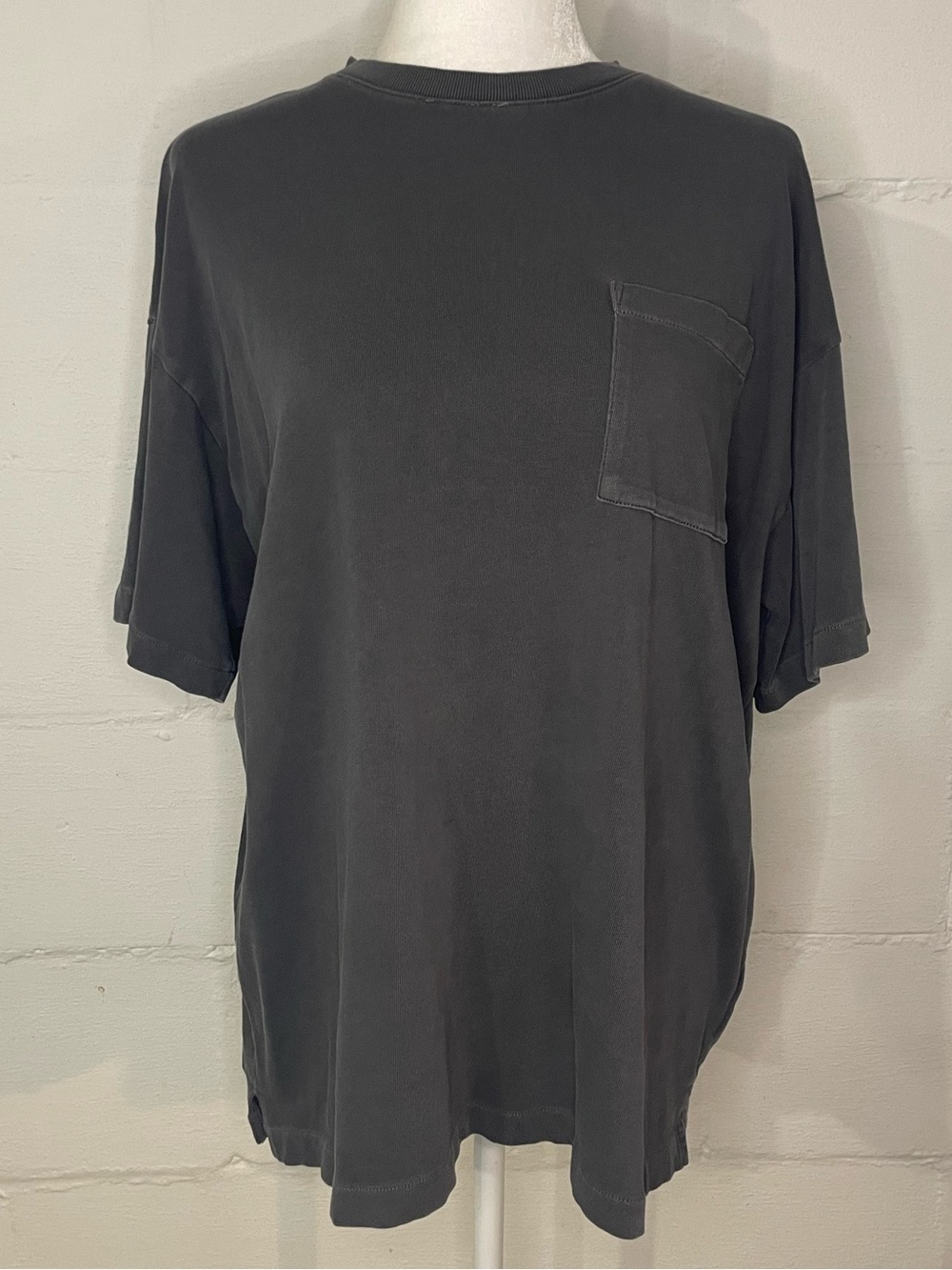 Madewell Charcoal Gray Short-Sleeve Pocket Tee